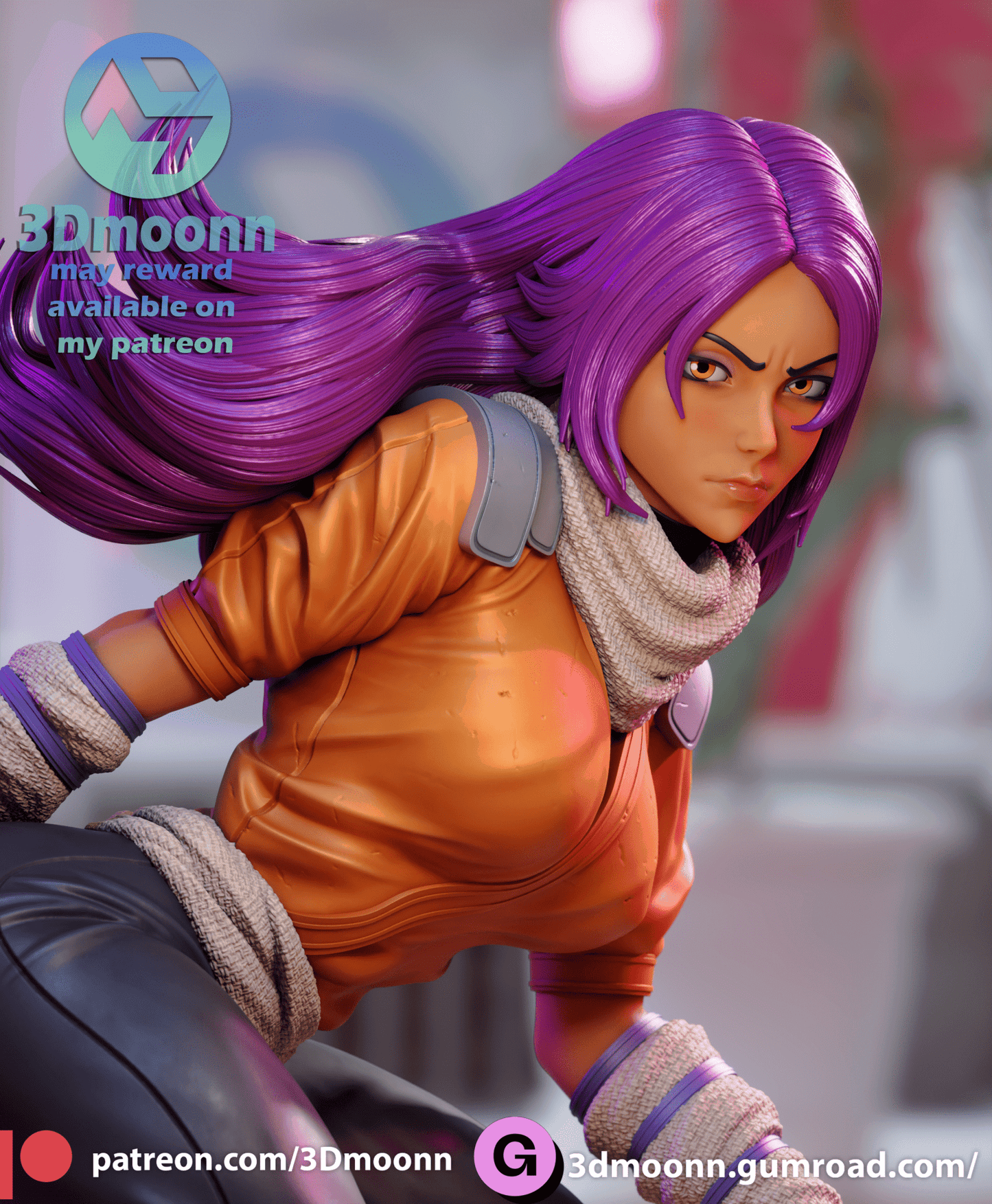 Yoruichi - 3DMoonn - Dark Forge Arts