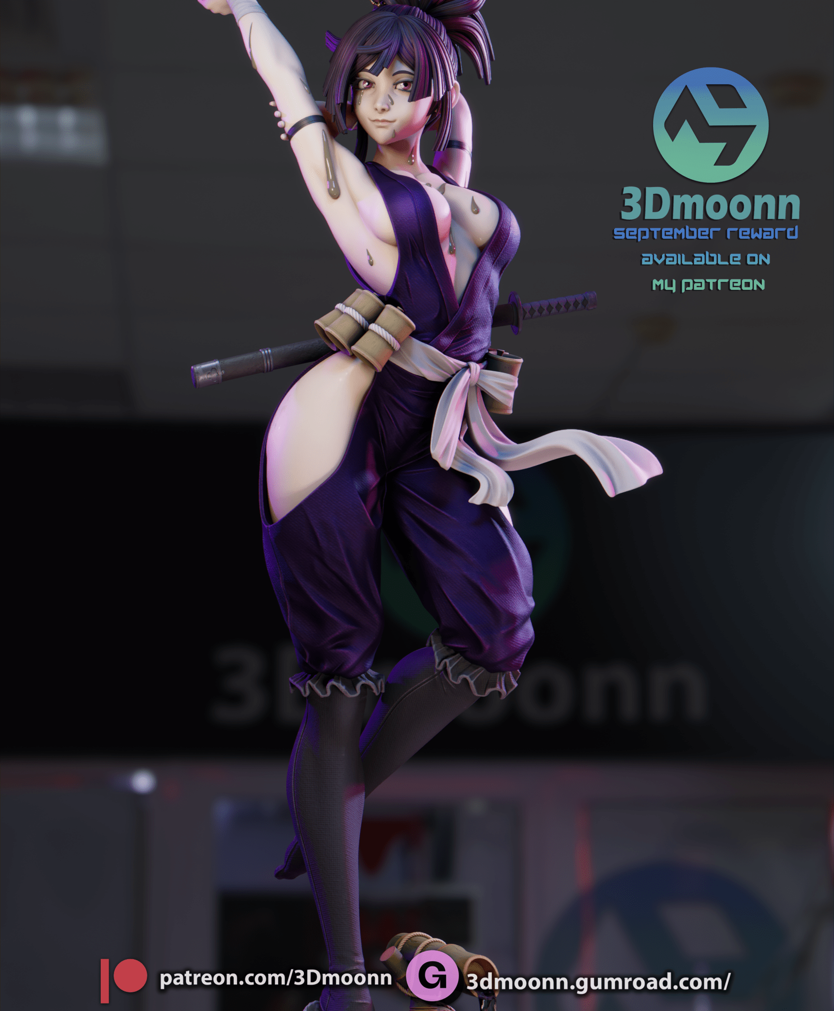 Yuzuriha - 3DMoonn - Dark Forge Arts