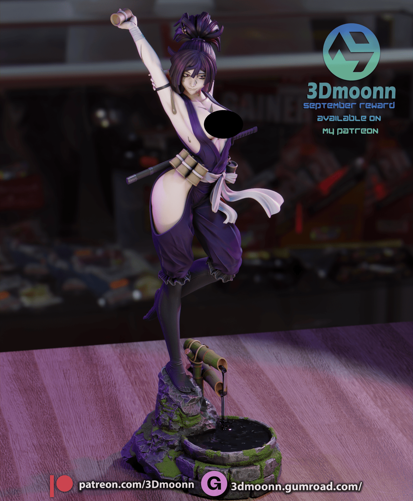 Yuzuriha - 3DMoonn - Dark Forge Arts