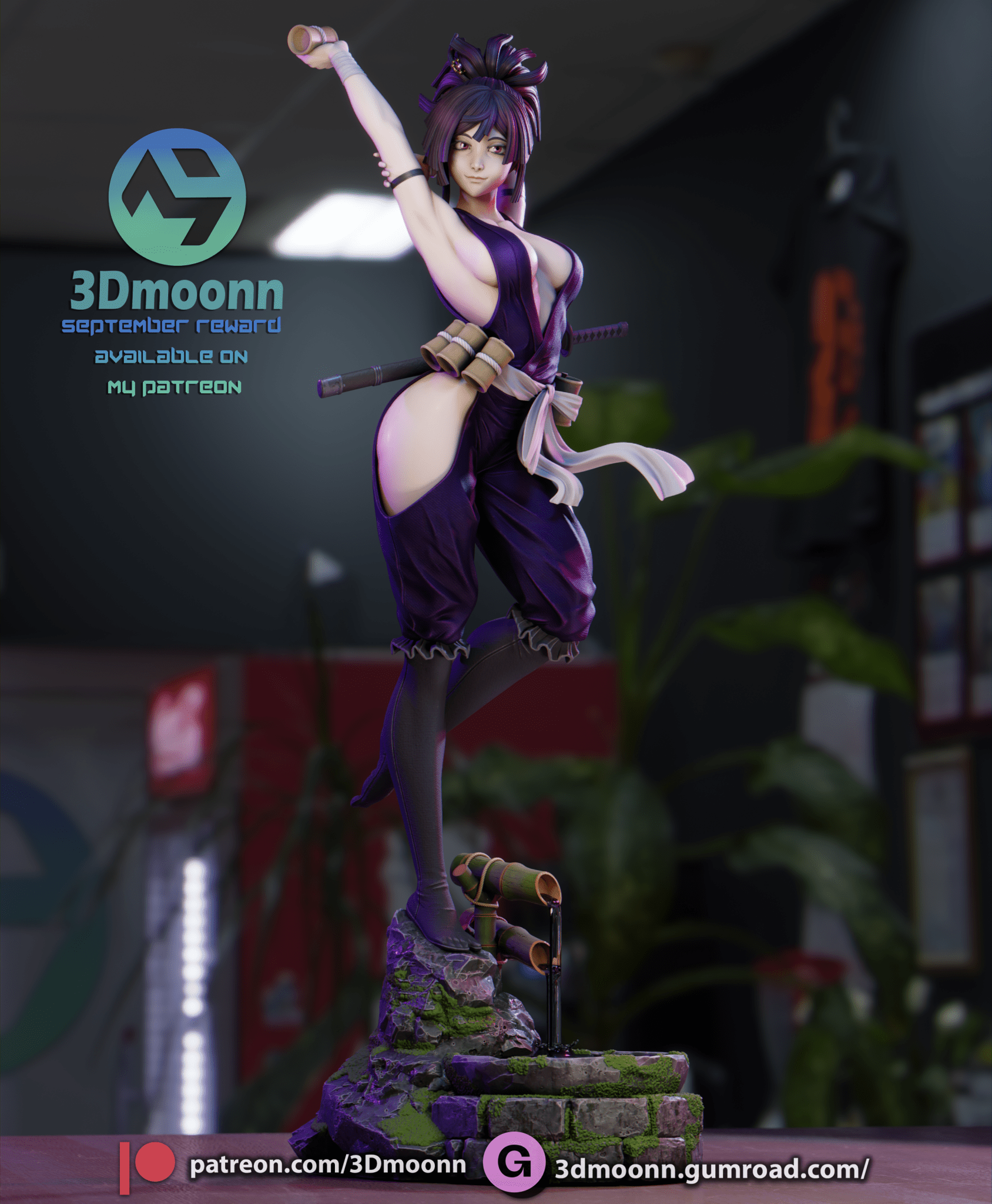 Yuzuriha - 3DMoonn - Dark Forge Arts