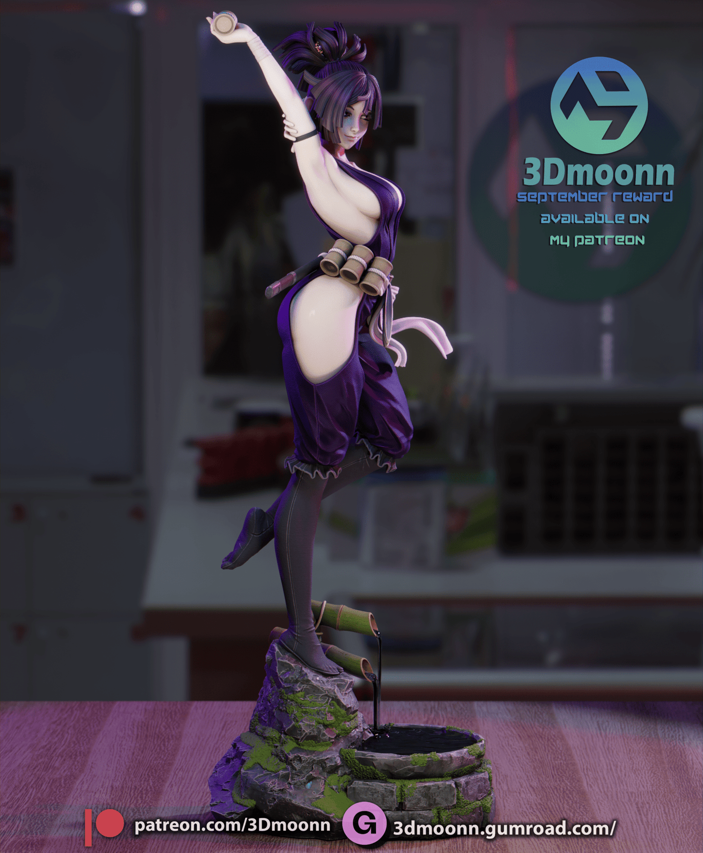 Yuzuriha - 3DMoonn - Dark Forge Arts