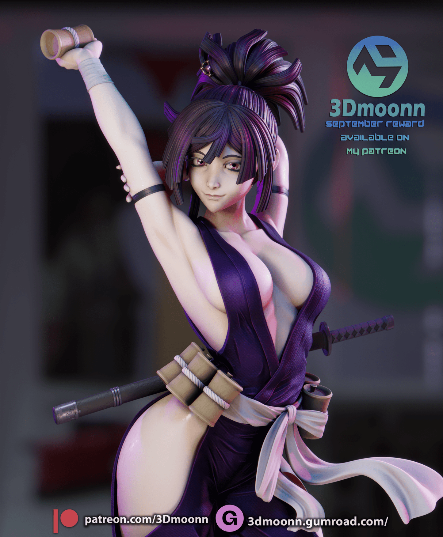 Yuzuriha - 3DMoonn - Dark Forge Arts