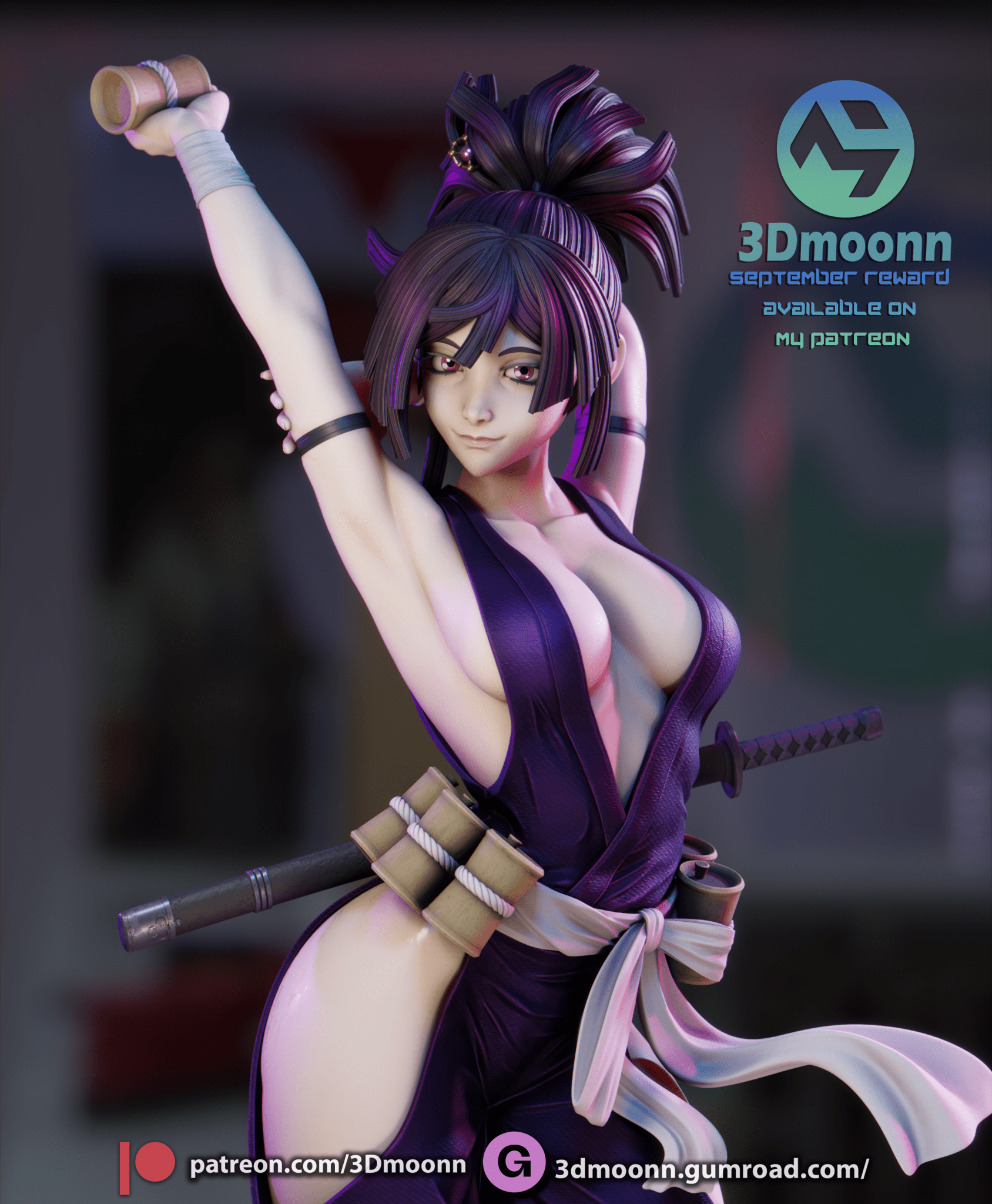 Yuzuriha - 3DMoonn - Dark Forge Arts