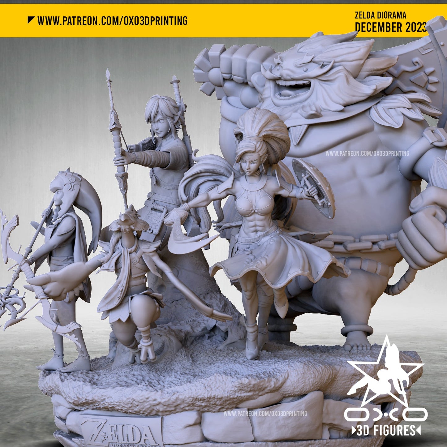 Zelda Diorama - OXO3D - Dark Forge Arts
