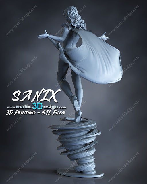 Estatua y miniatura de pin-up