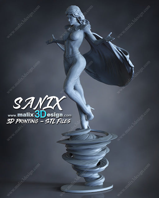 Estatua y miniatura de pin-up
