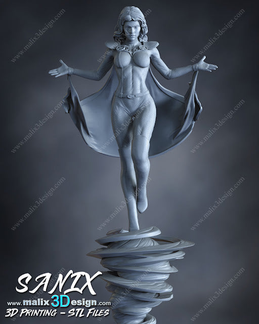 Estatua y miniatura de pin-up