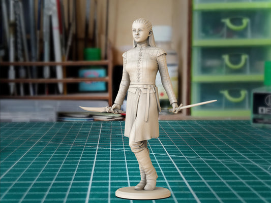 Estatua y miniatura de pin-up