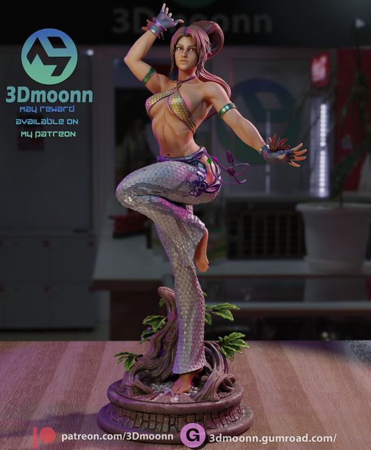 Estatua y miniatura de pin-up