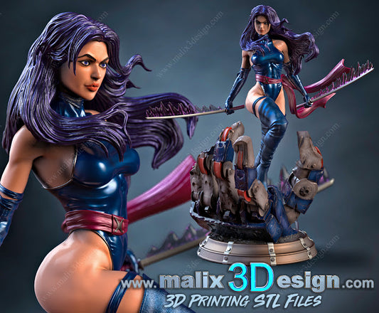 Estatua y miniatura de pin-up