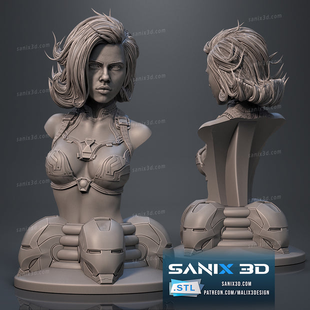 Estatua y miniatura de pin-up
