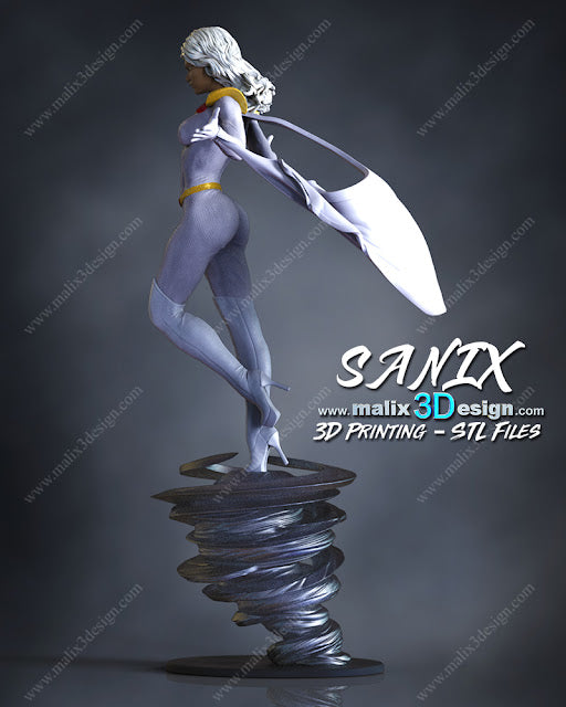Estatua y miniatura de pin-up