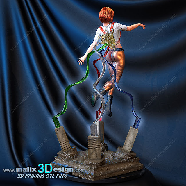 Estatua y miniatura de pin-up