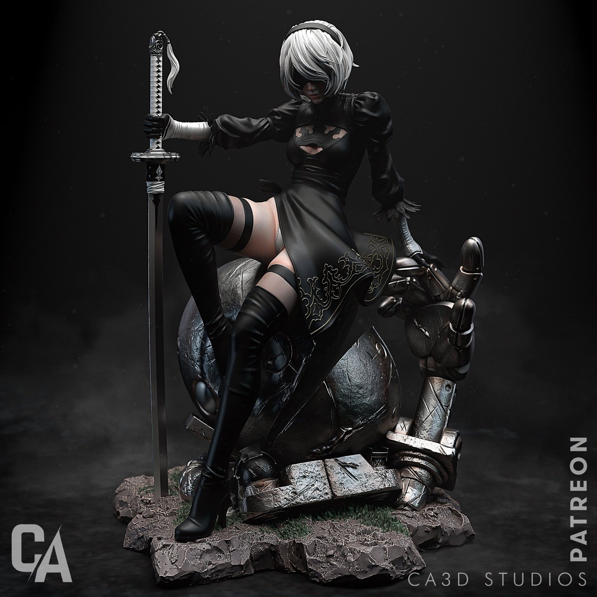 2B Nier Automata v1 - CA 3D Studios - Dark Forge Arts