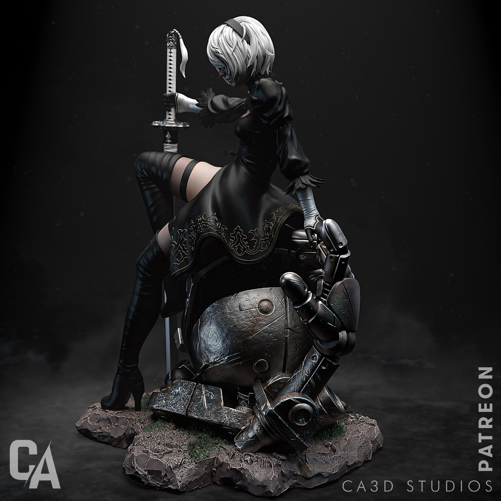 2B Nier Automata v1 - CA 3D Studios - Dark Forge Arts