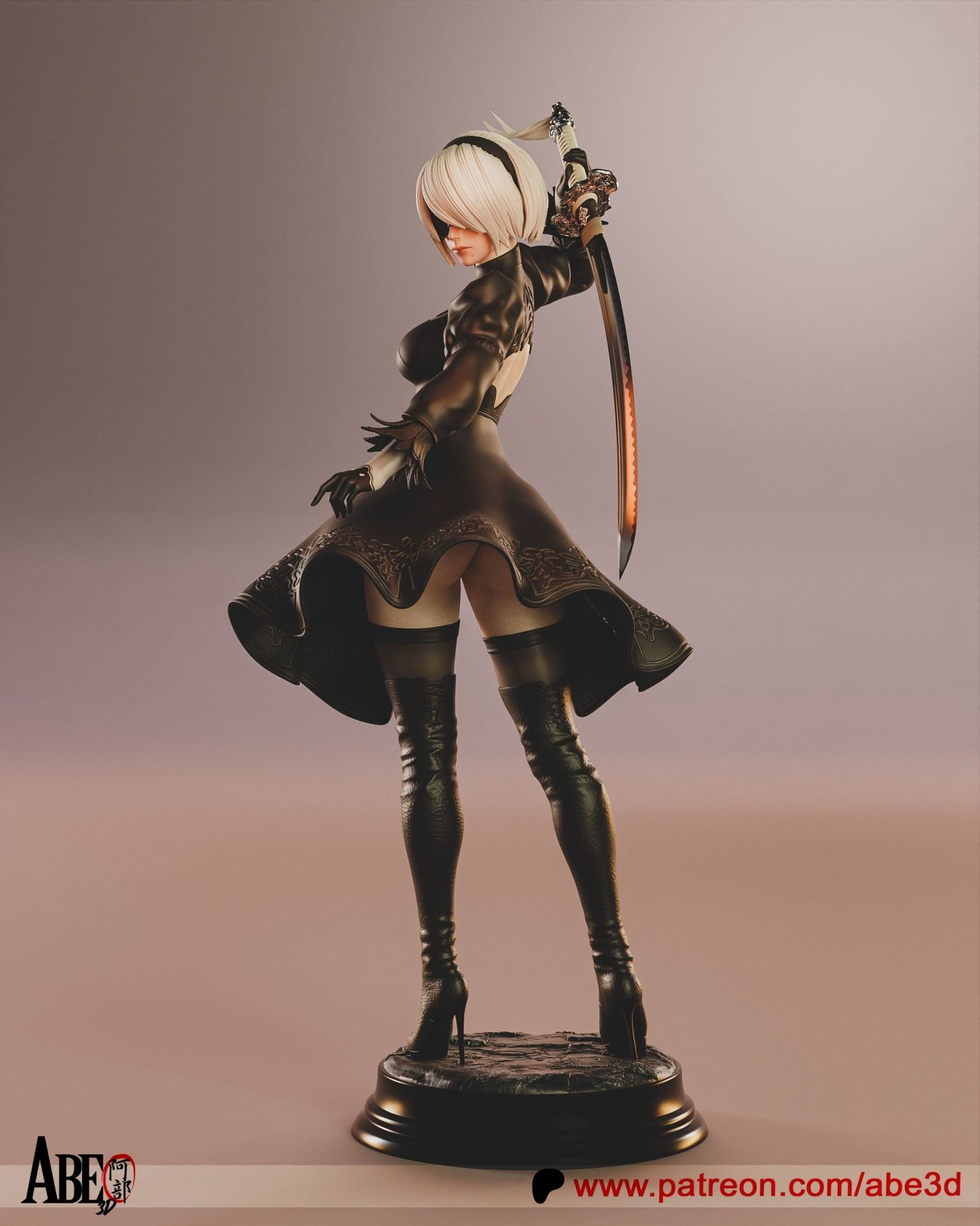 2B Yorha - Abe3D - Dark Forge Arts