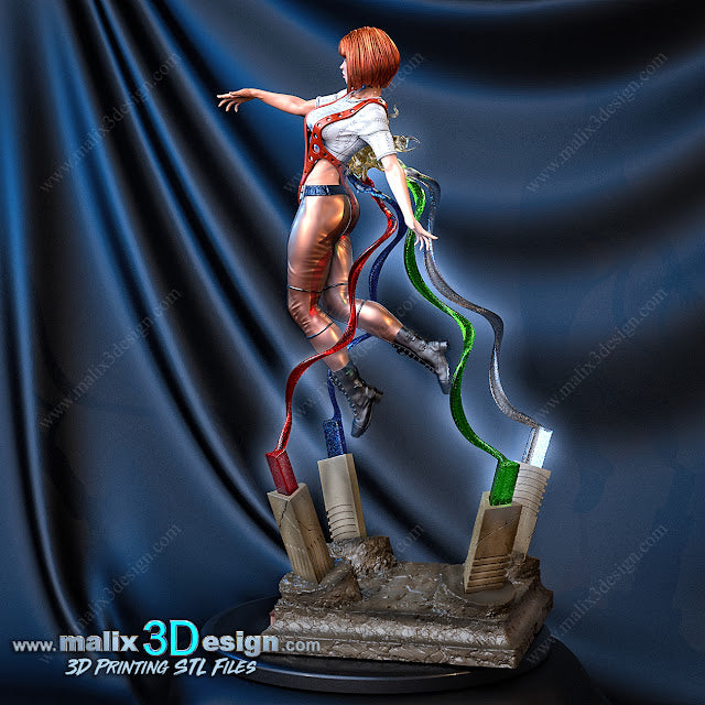 Estatua y miniatura de pin-up