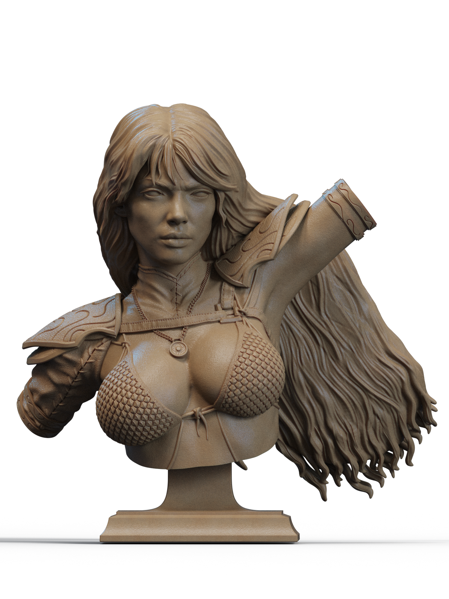 Estatua y miniatura de pin-up