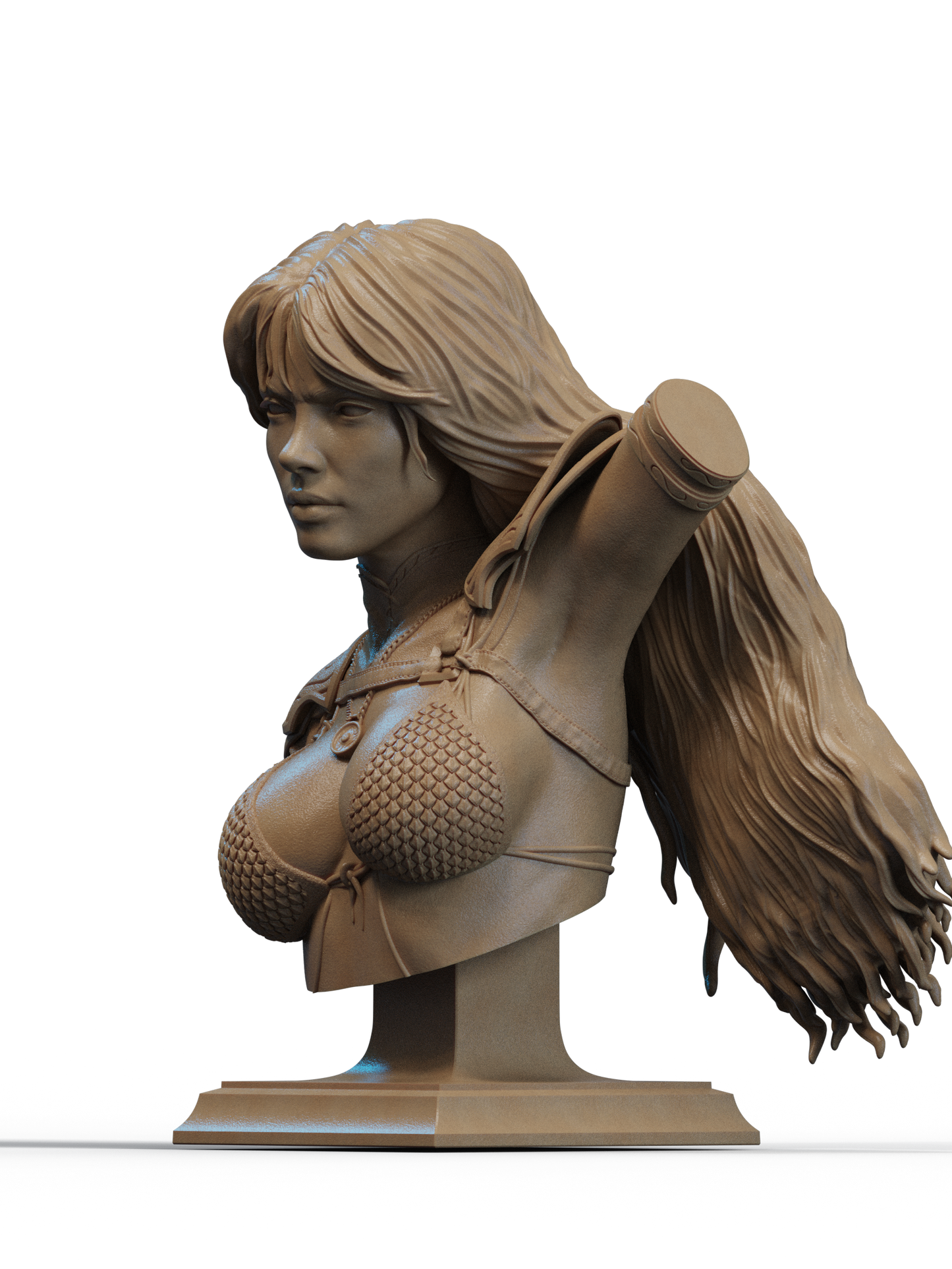 Estatua y miniatura de pin-up
