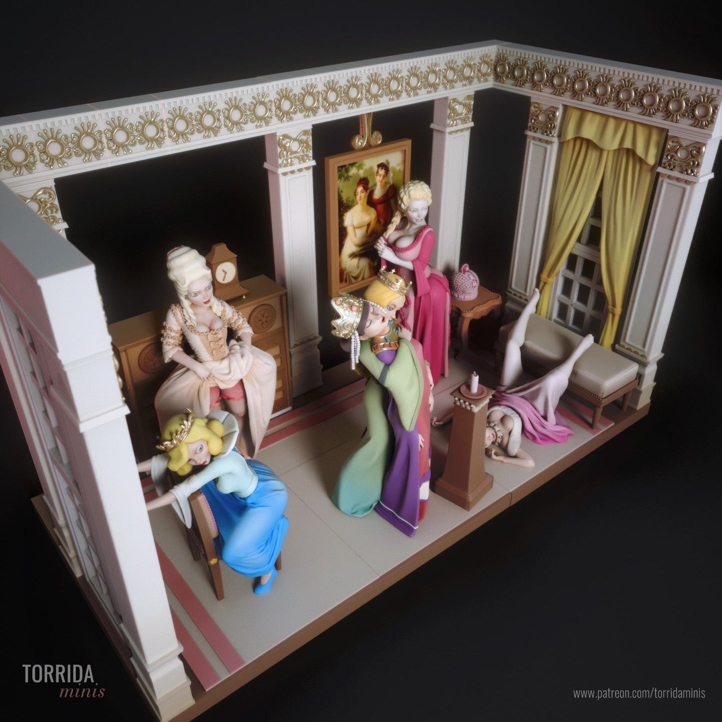 Adorable Queens Diorama - Torrida Minis - Dark Forge Arts