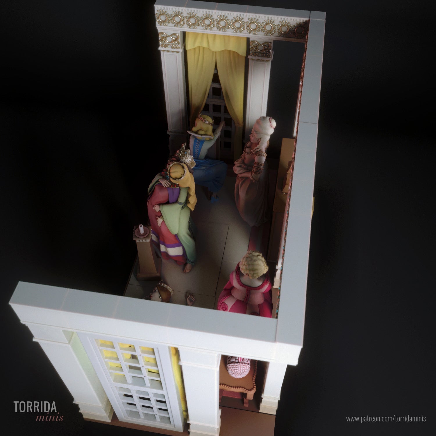 Adorable Queens Diorama - Torrida Minis - Dark Forge Arts
