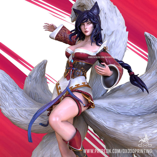 Ahri Nine Tailed Fox - OXO3D - Dark Forge Arts