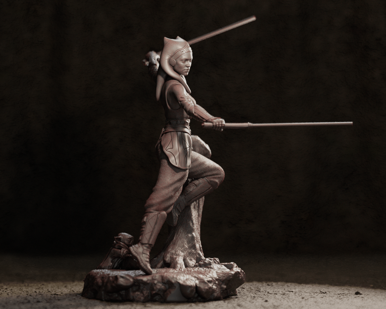 Ahsoka Tano - CA 3D Studios - Dark Forge Arts