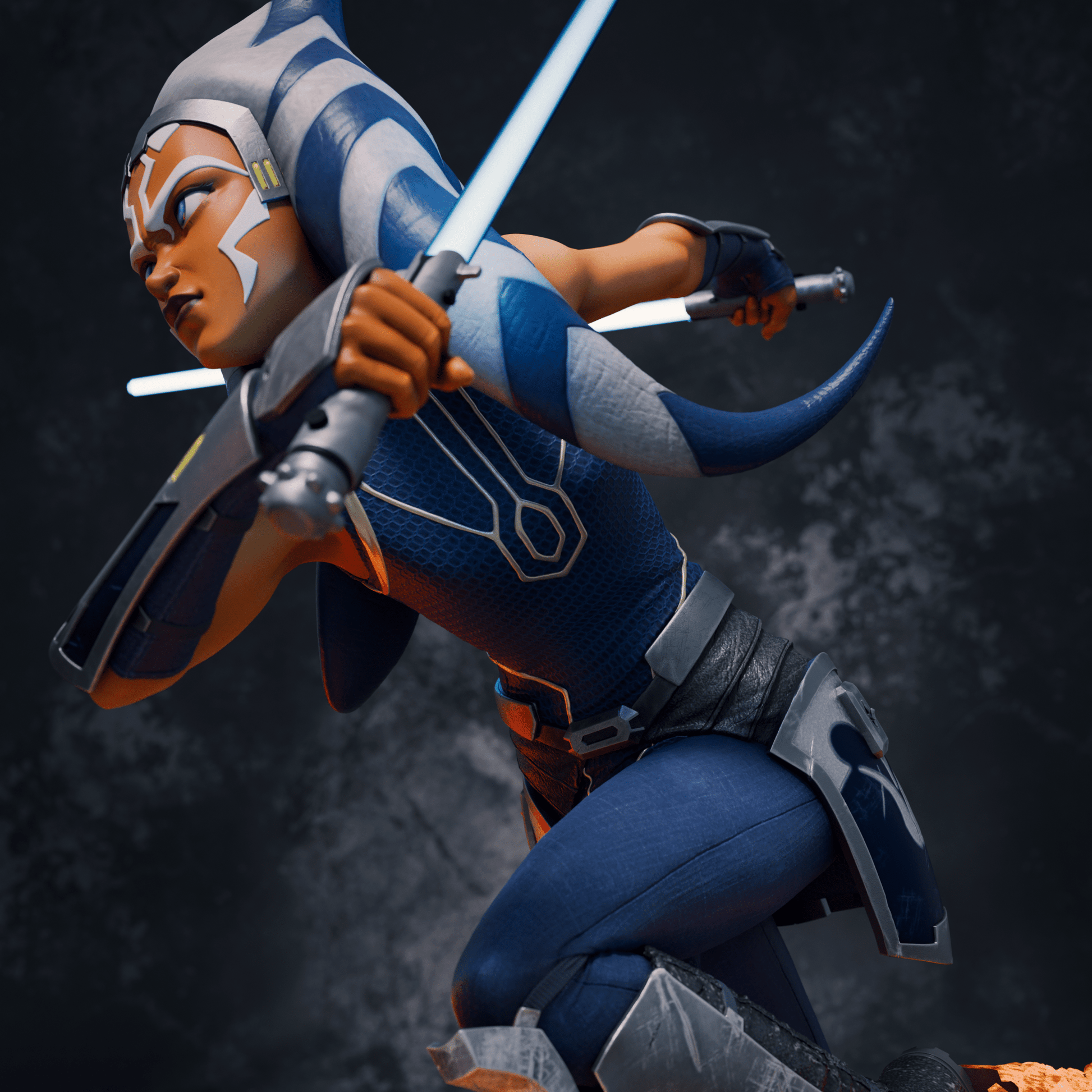 Ahsoka Tano vs. Darth Maul - CA 3D Studios - Dark Forge Arts