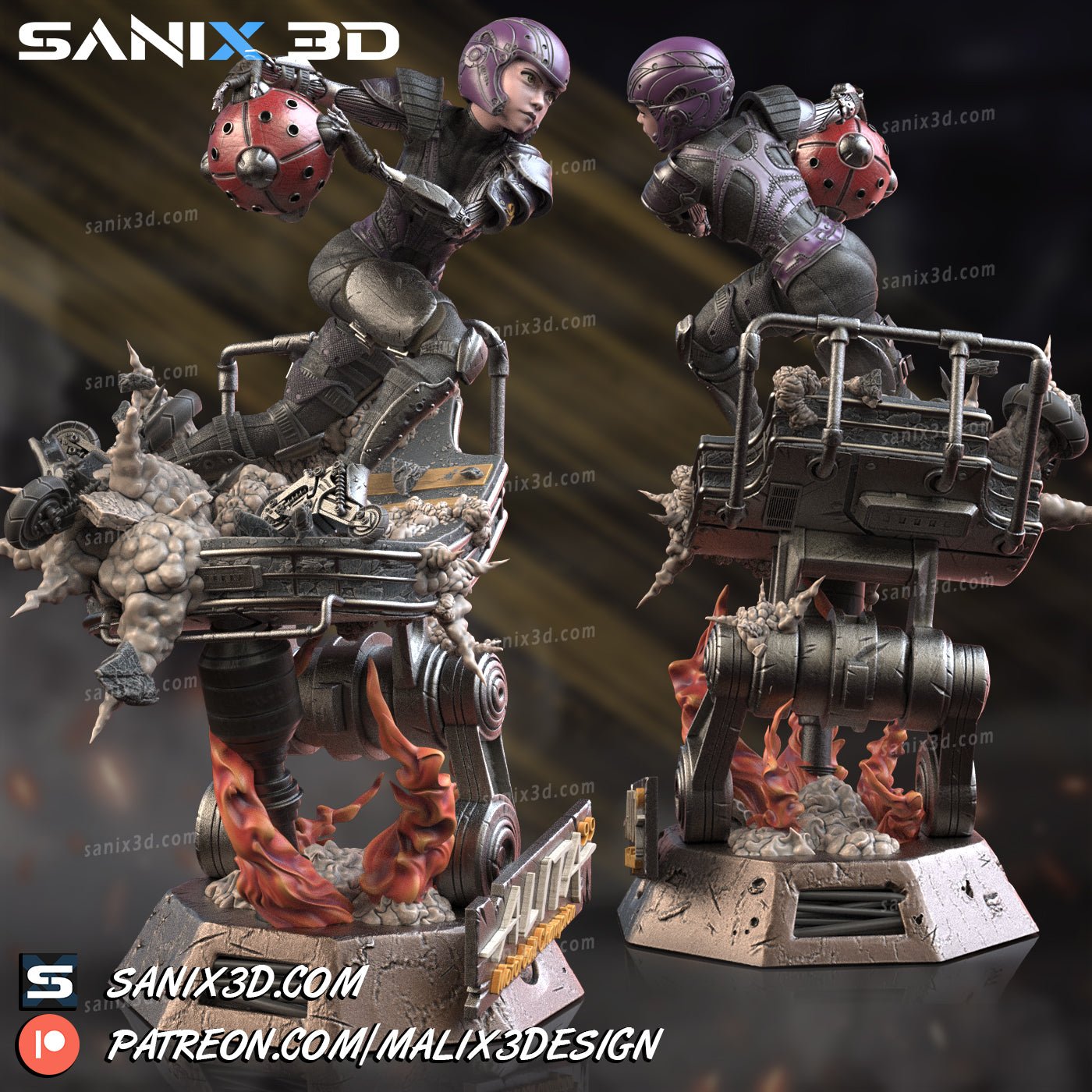 Alita Battle Angel - Sanix3D - Dark Forge Arts
