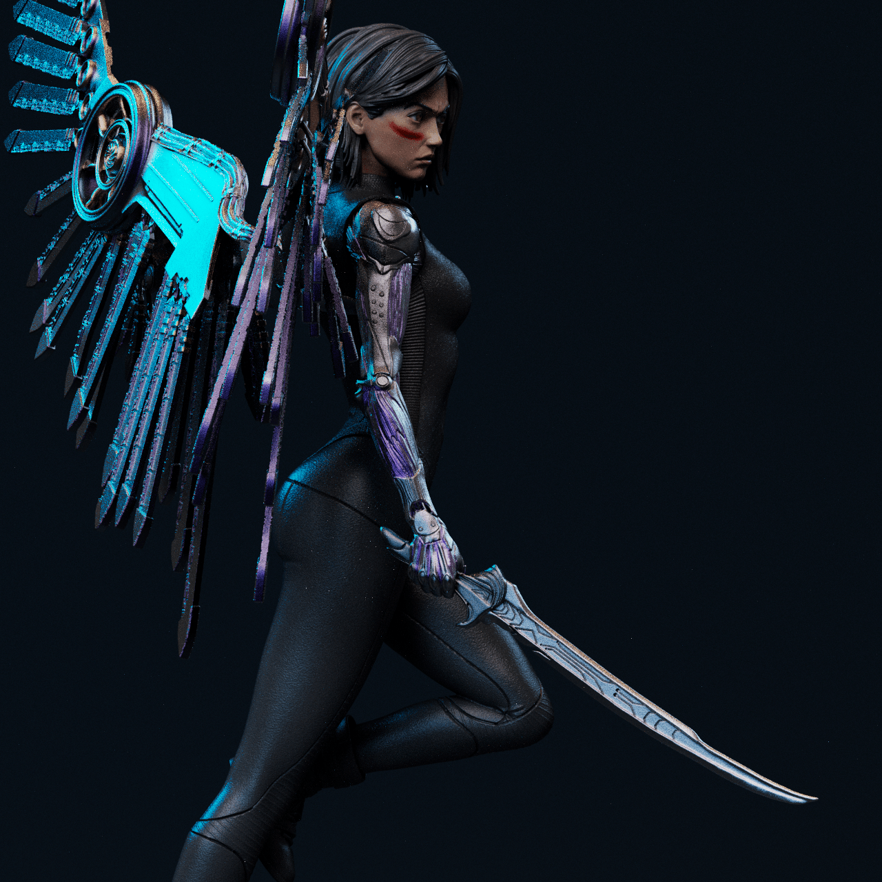 Alita Battle Angel v1 - CA 3D Studios - Dark Forge Arts