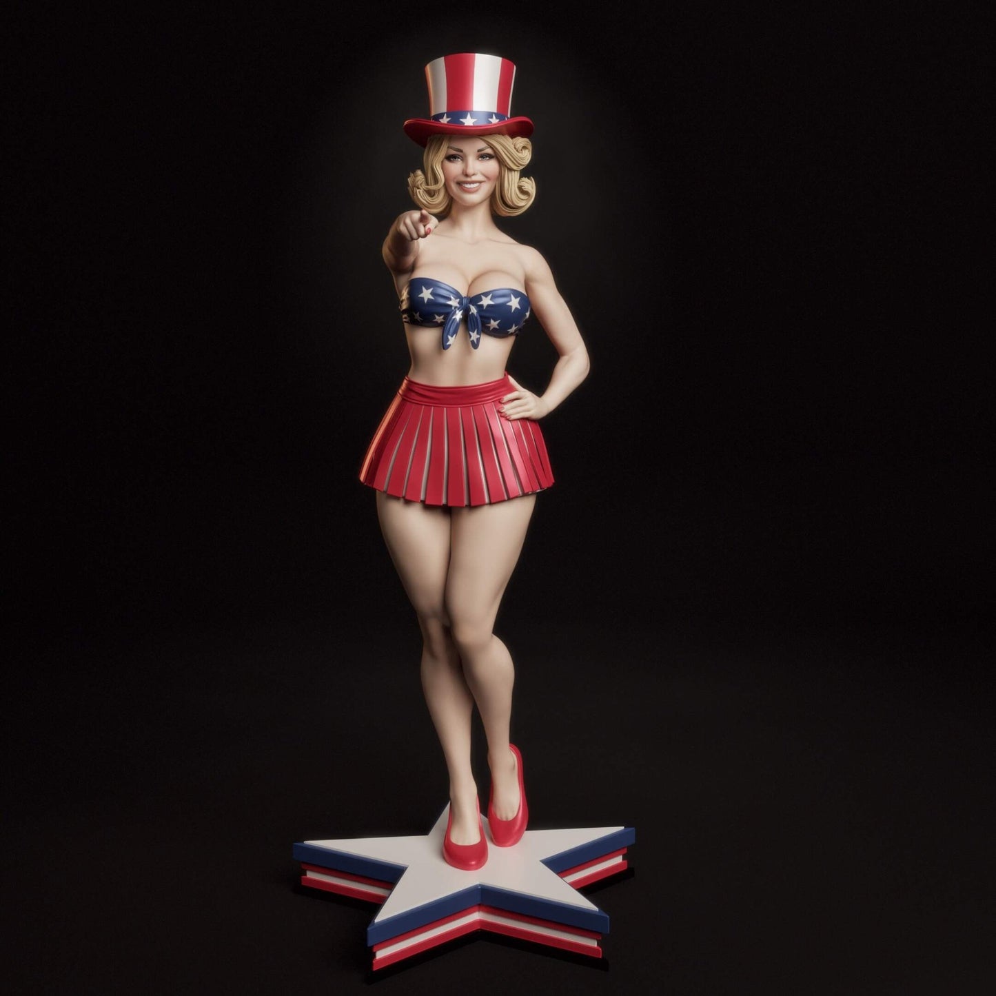 All-American Bombshell - Abe3D - Dark Forge Arts