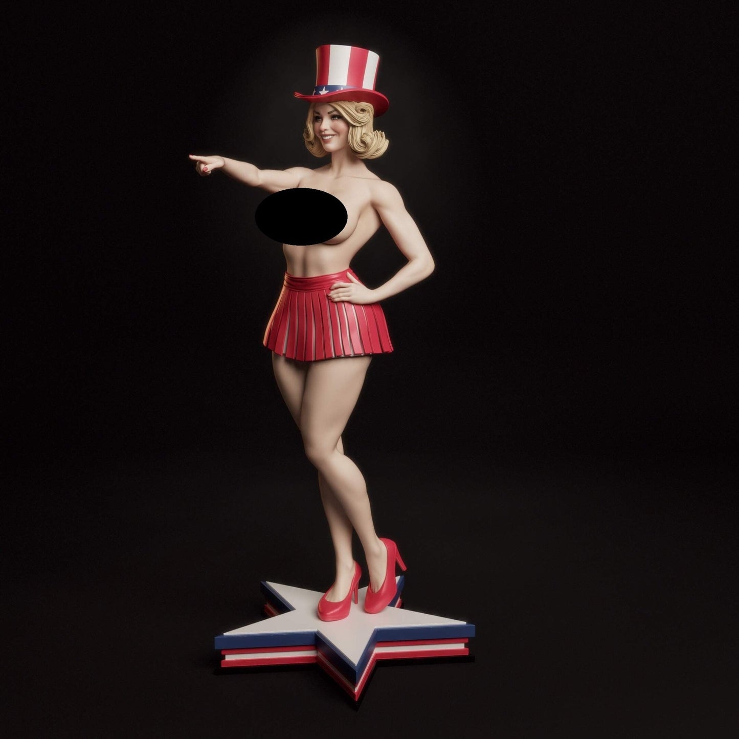 All-American Bombshell - Abe3D - Dark Forge Arts