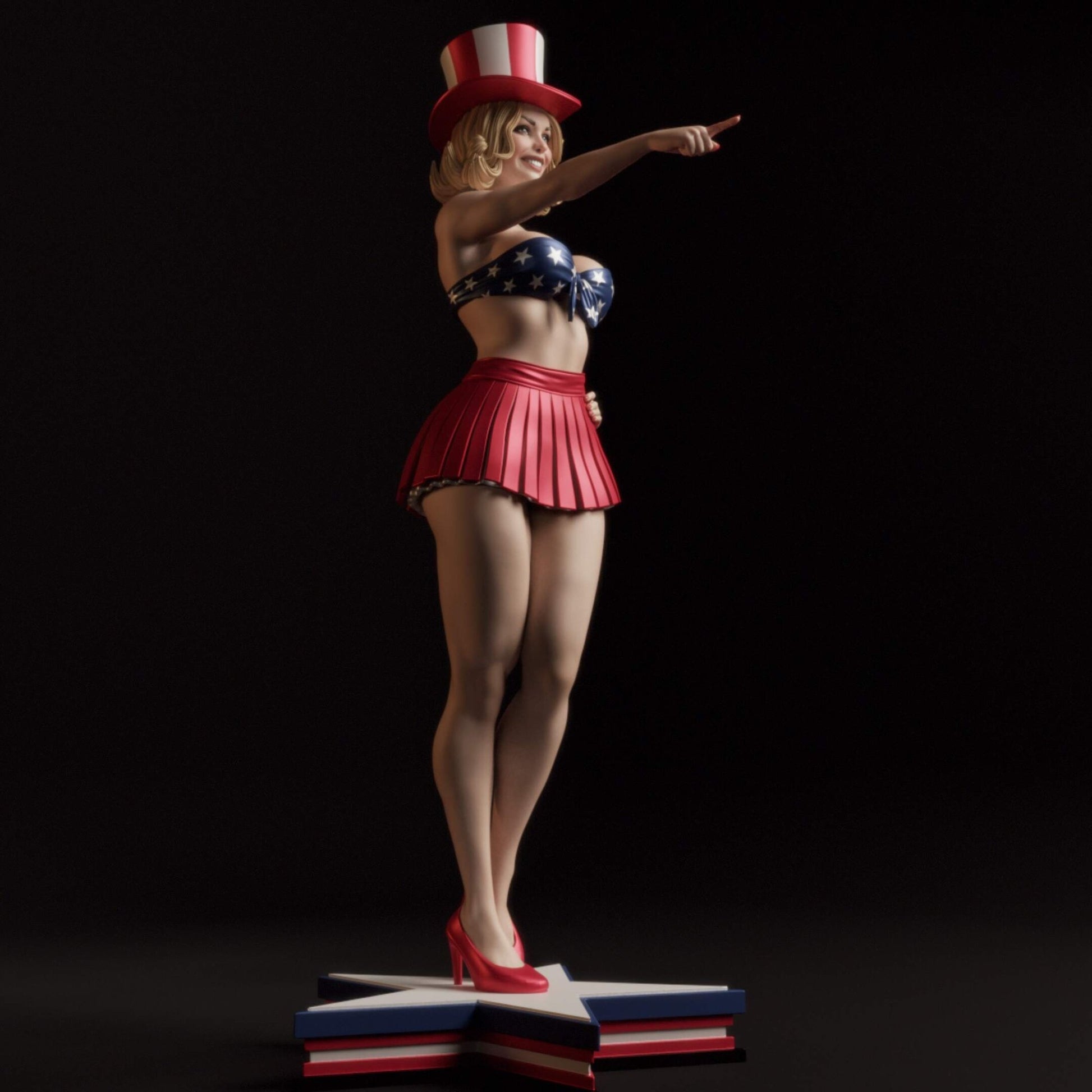All-American Bombshell - Abe3D - Dark Forge Arts