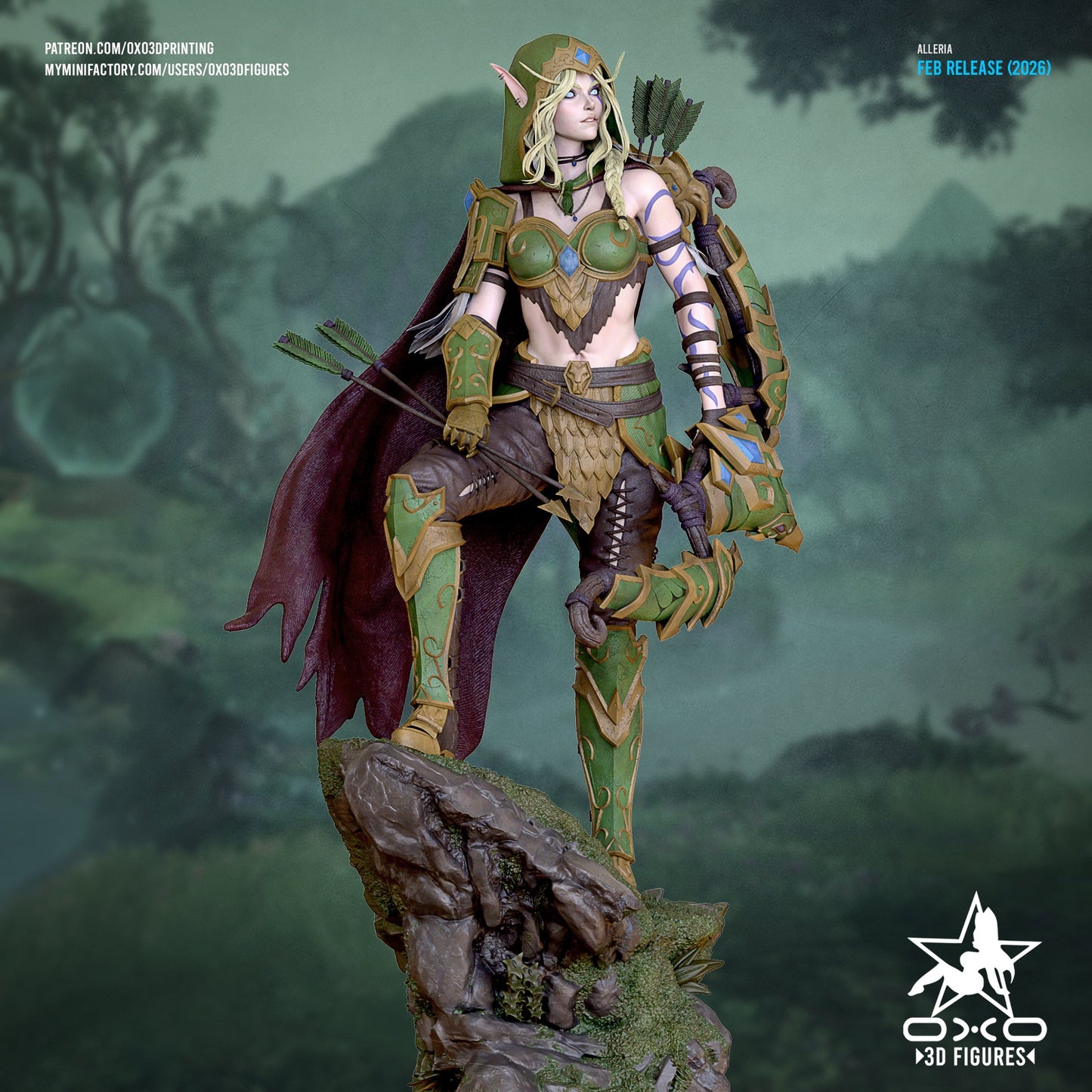 Alleria Windrunner - OXO3D - Dark Forge Arts