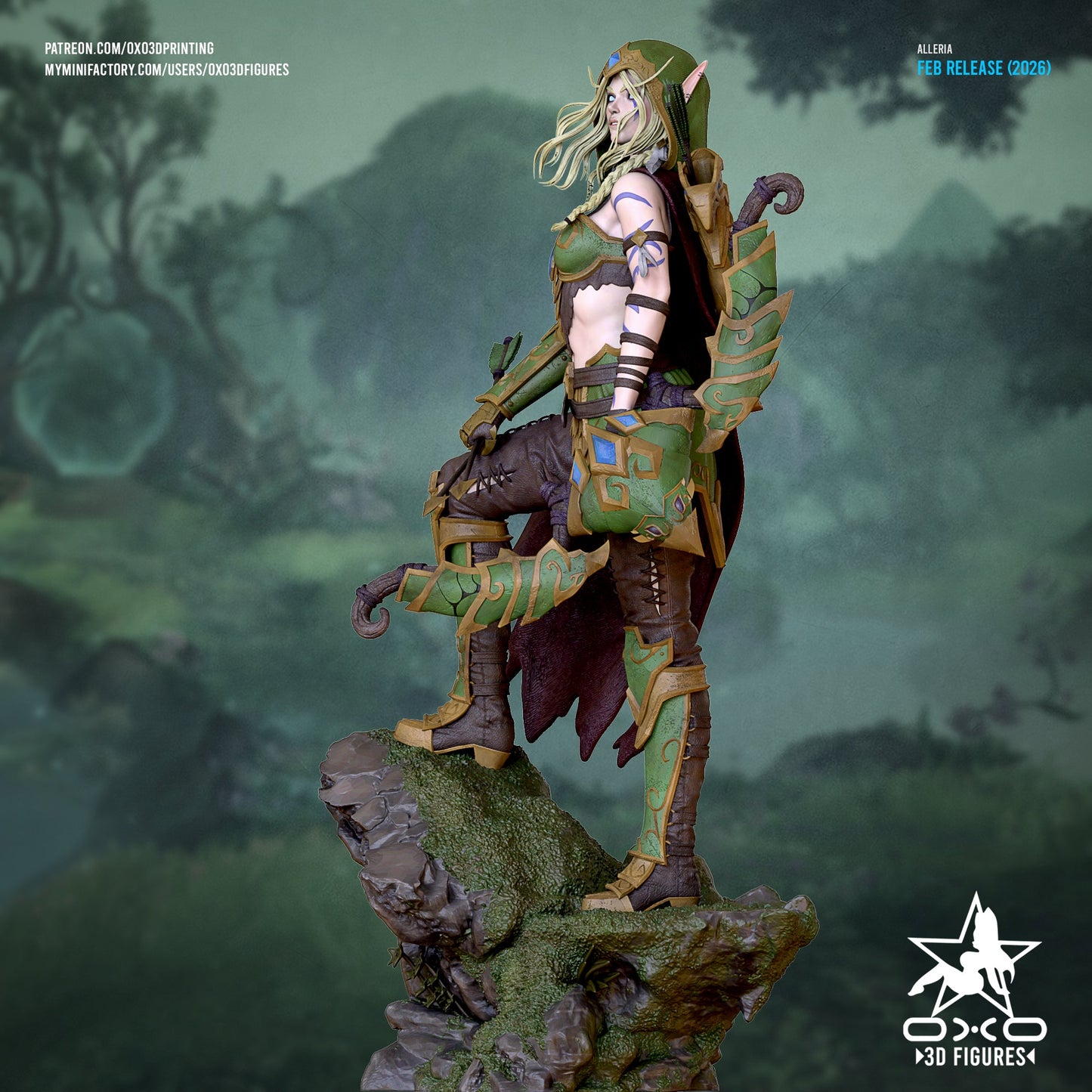 Alleria Windrunner - OXO3D - Dark Forge Arts