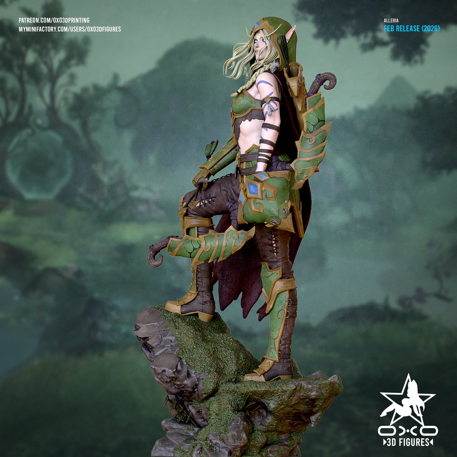 Alleria Windrunner - OXO3D - Dark Forge Arts