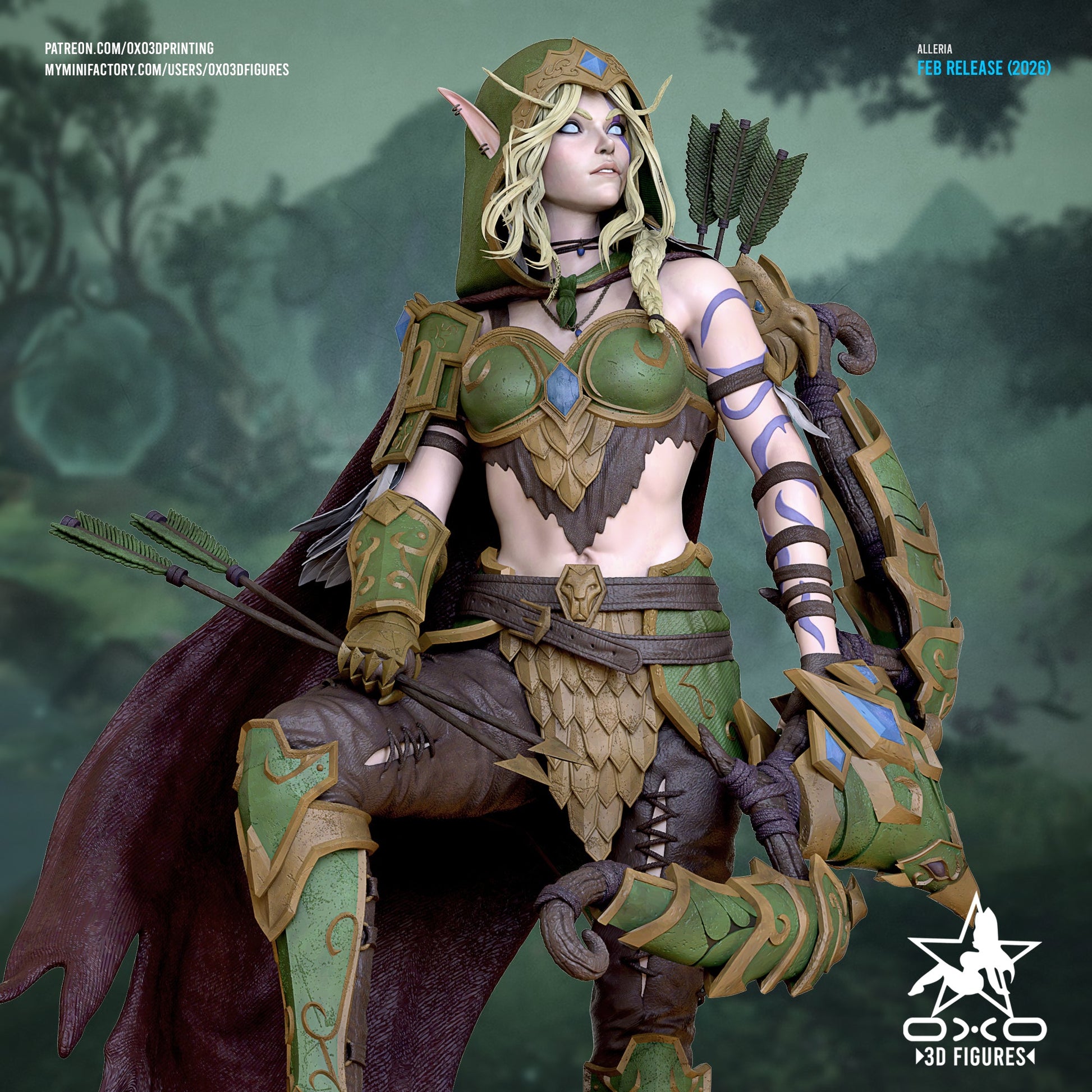 Alleria Windrunner - OXO3D - Dark Forge Arts