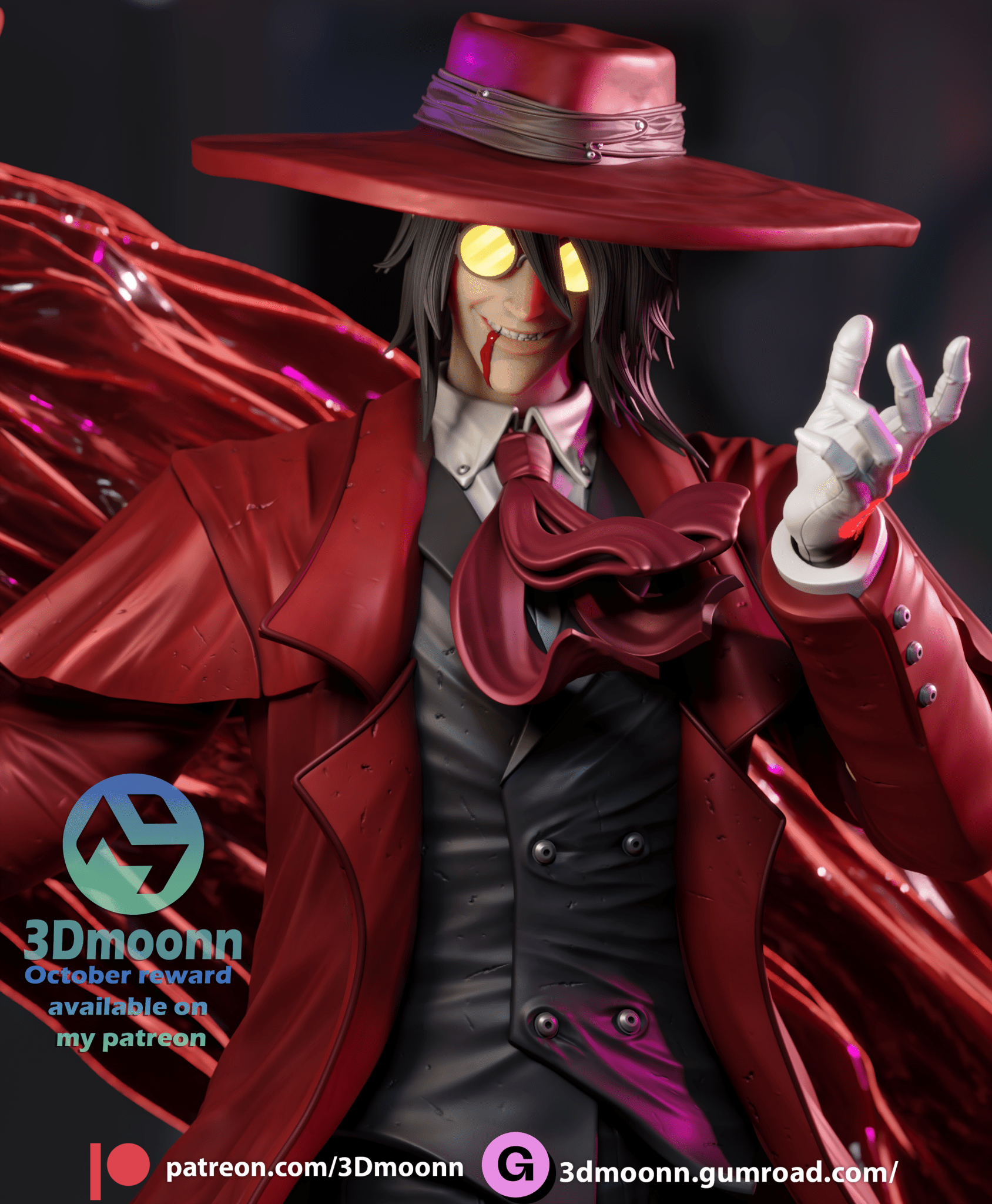 Alucard - 3DMoonn - Dark Forge Arts
