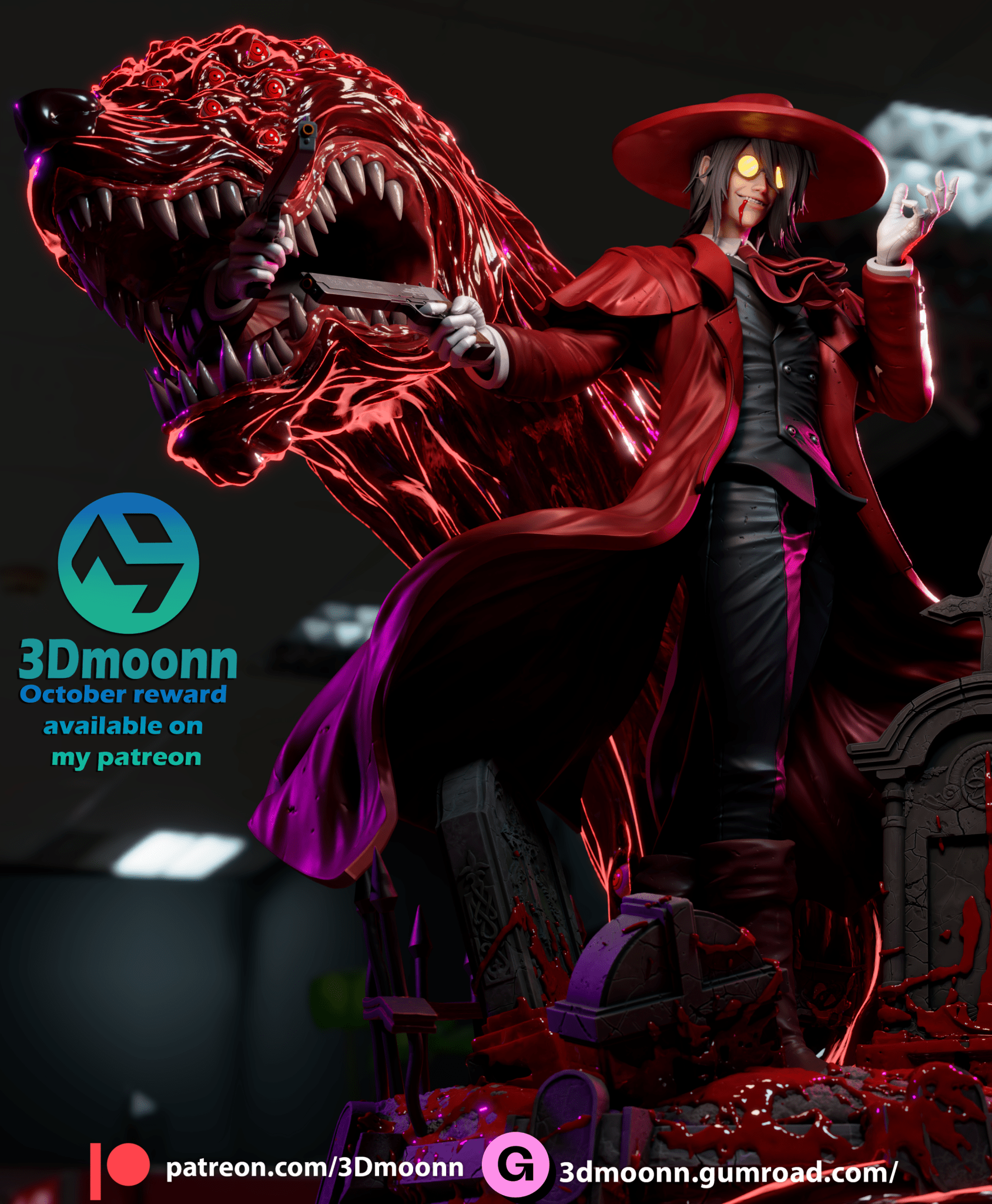 Alucard - 3DMoonn - Dark Forge Arts