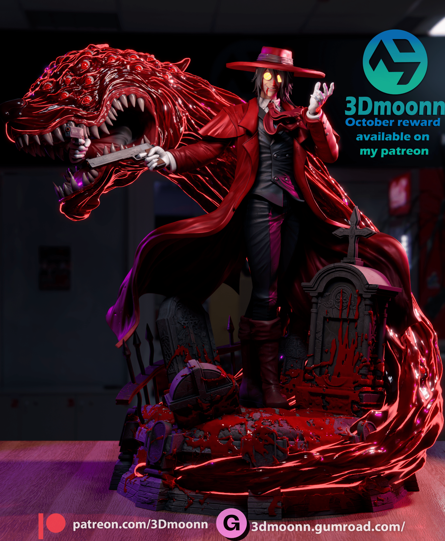 Alucard - 3DMoonn - Dark Forge Arts