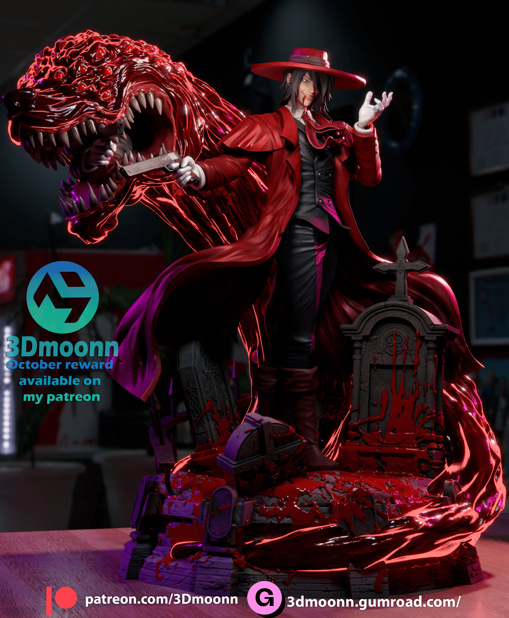 Alucard - 3DMoonn - Dark Forge Arts