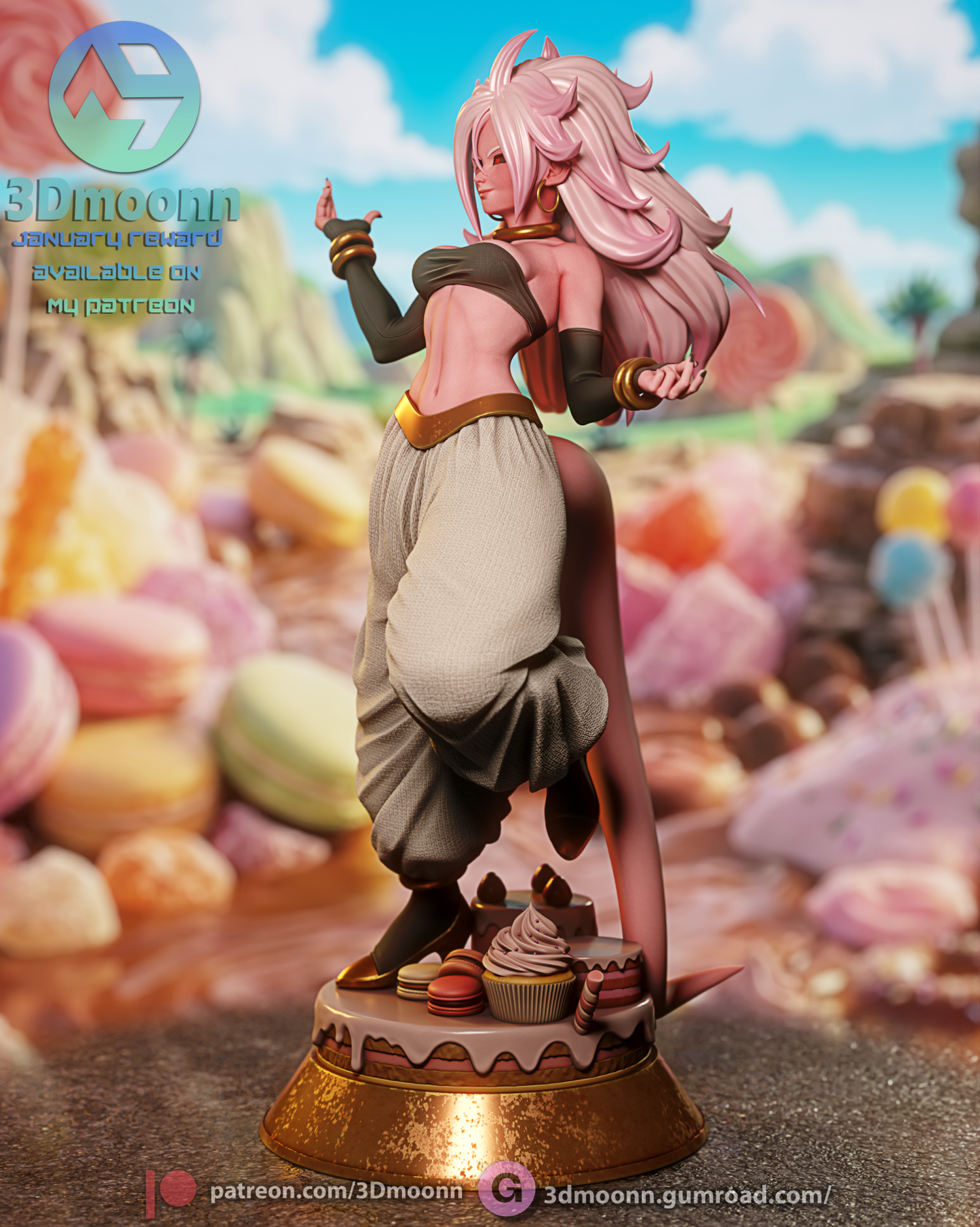 Android 21 - 3DMoonn - Dark Forge Arts