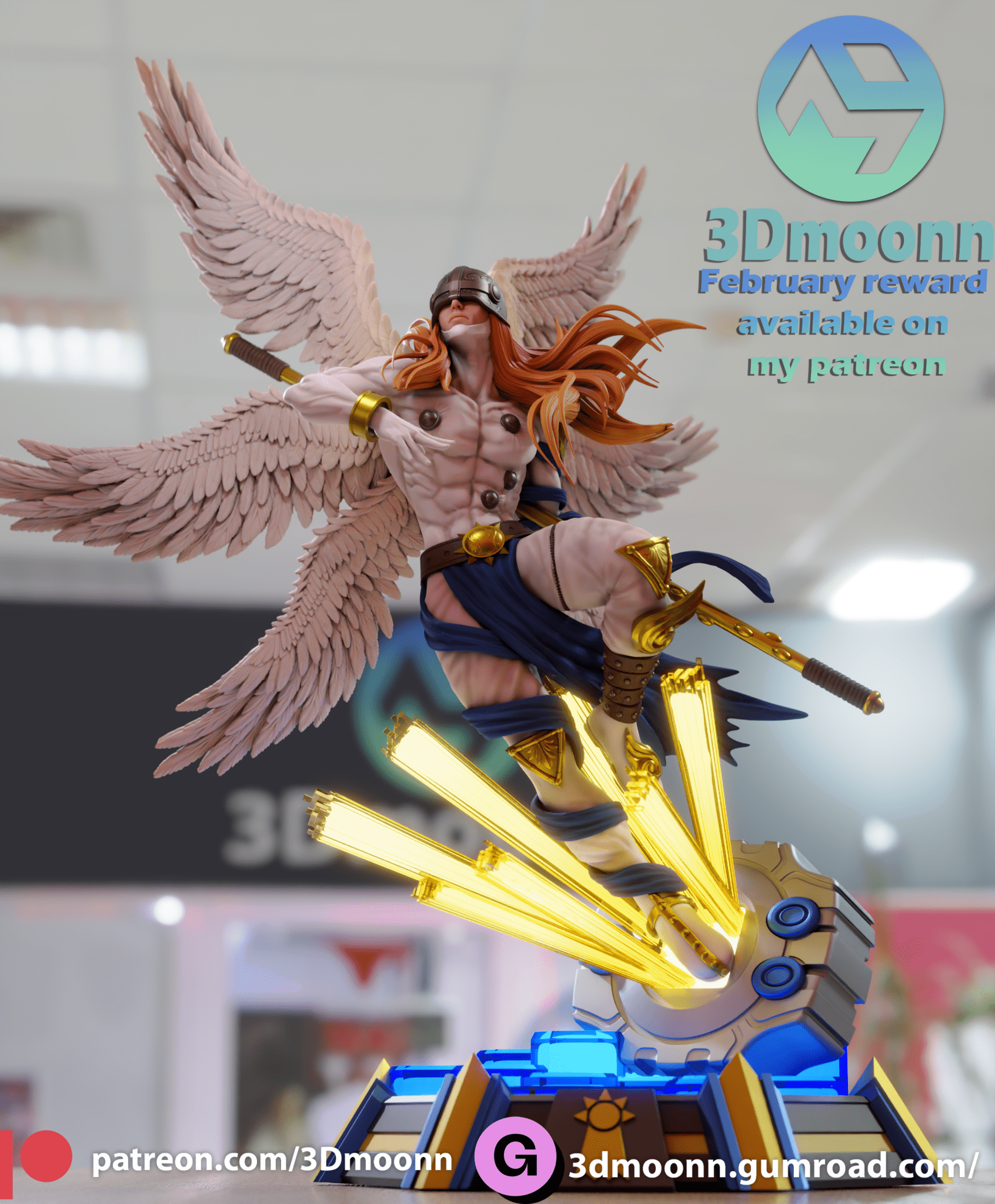 Angemon - 3DMoonn - Dark Forge Arts
