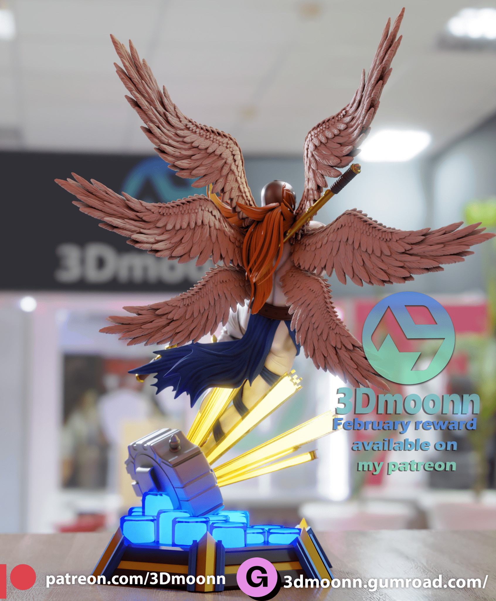 Angemon - 3DMoonn - Dark Forge Arts