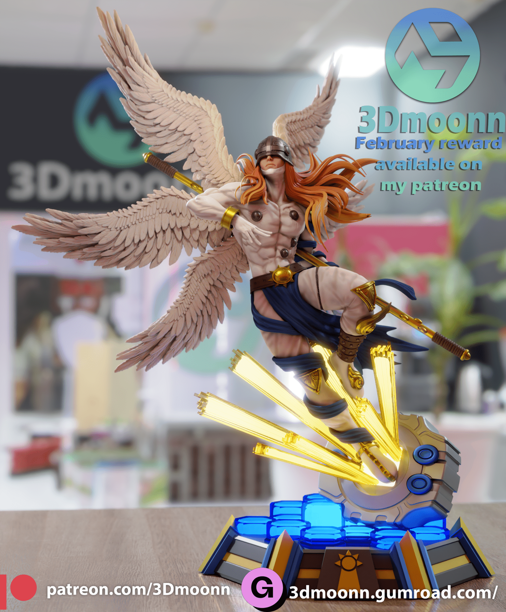 Angemon - 3DMoonn - Dark Forge Arts