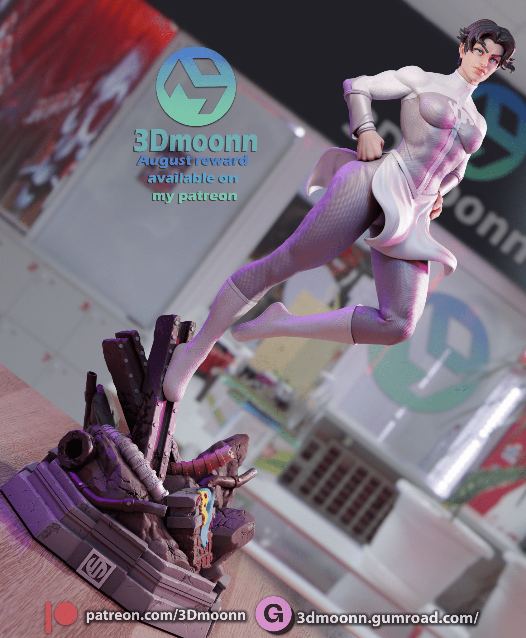 Anissa Invincible - 3DMoonn - Dark Forge Arts