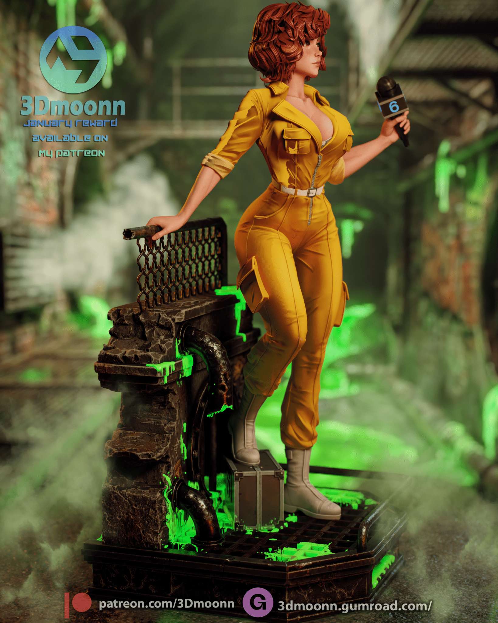 April O'Neil - 3DMoonn - Dark Forge Arts