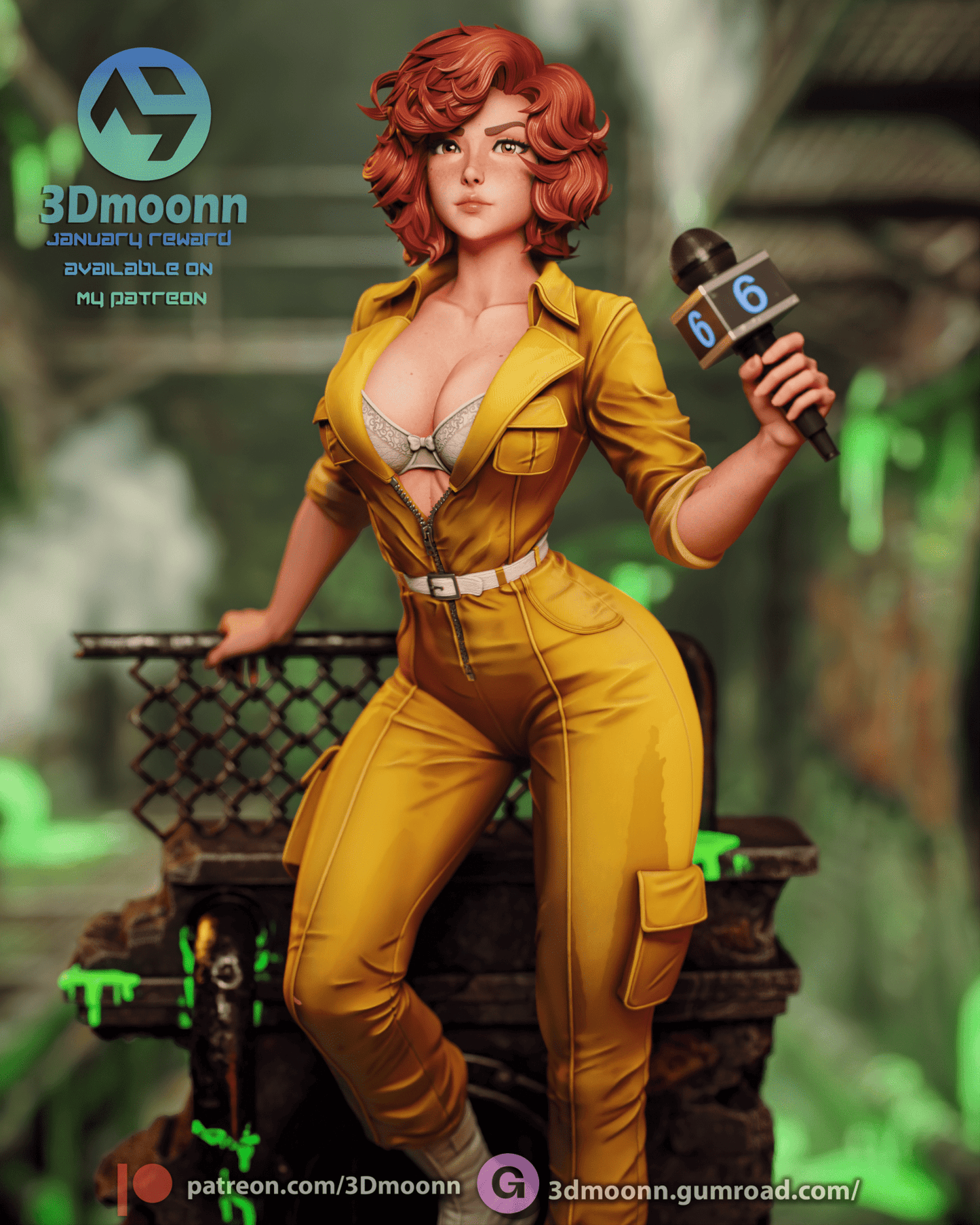 April O'Neil - 3DMoonn - Dark Forge Arts