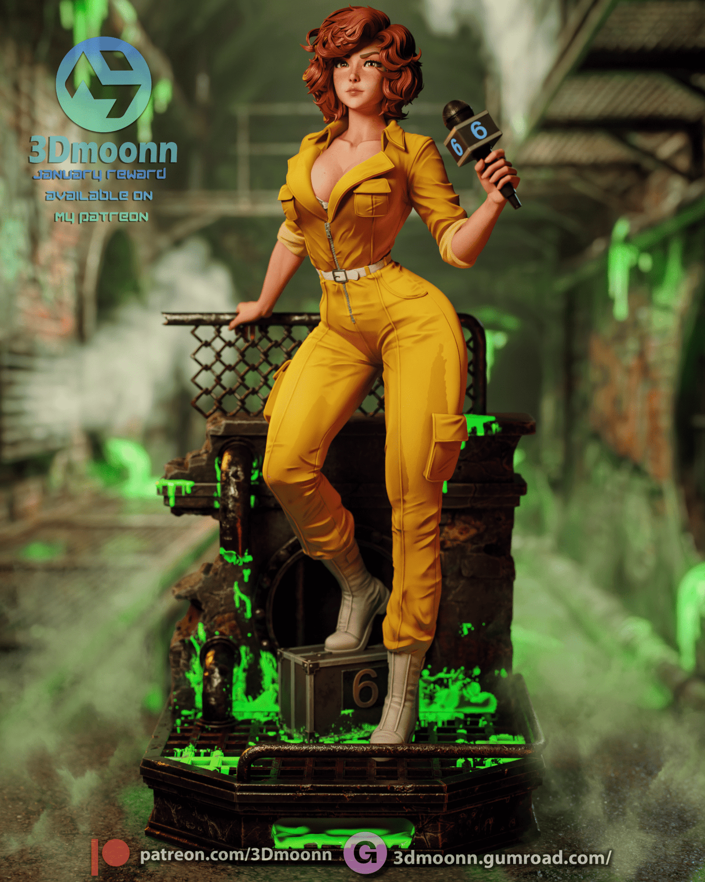 April O'Neil - 3DMoonn - Dark Forge Arts