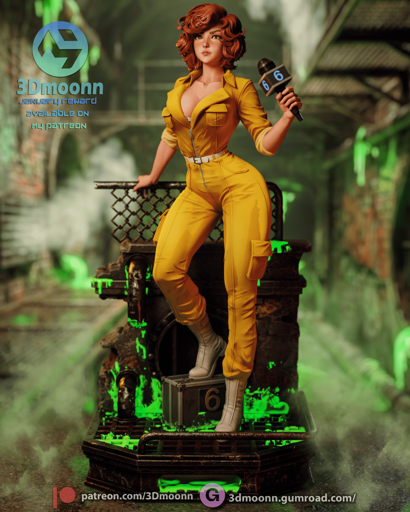 April O'Neil - 3DMoonn - Dark Forge Arts